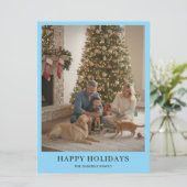 Carte de vœux de fin d'année avec une photo de fam (Debout devant)