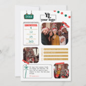 Carte de vœux de fin d'année de la société : Quell (Devant)