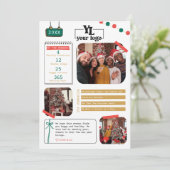 Carte de vœux de fin d'année de la société : Quell (Debout devant)