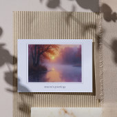 Carte de vœux de fin d'année d'entreprise avec log