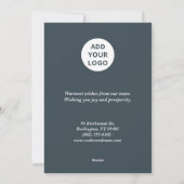 Carte de vœux de fin d'année pour les clients de l (Dos)