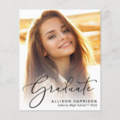 Carte de voeux de fin d'études à petit budget (Devant)