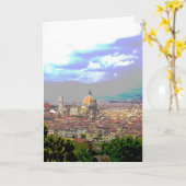 Carte de voeux de Firenze (Fleur jaune)