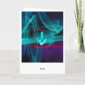 Carte de voeux de flèche du trafic (Dos)