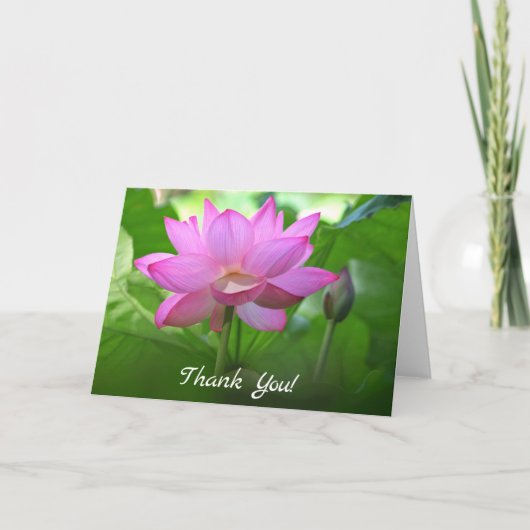 Carte de voeux de fleur de Lotus (Devant)