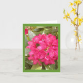 Carte de voeux de fleur de rhododendron (Fleur jaune)