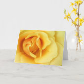Carte de voeux de fleur de rose jaune (Fleur jaune)