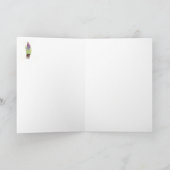 Carte de voeux de fleur sauvage (Intérieur)