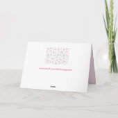 carte de voeux de fleurs de printemps (Dos)