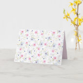 carte de voeux de fleurs de printemps (Fleur jaune)
