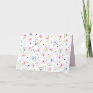 carte de voeux de fleurs de printemps