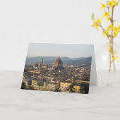 Carte de voeux de Florence, Italie (Fleur jaune)