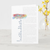 Carte de voeux de foi inspirante (Fleur jaune)