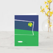 Carte de voeux de football temps libre (Fleur jaune)