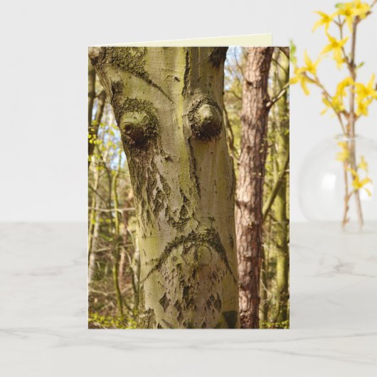 carte de voeux de forêt (Fleur jaune)