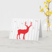 Carte de voeux de forêt d'arbre de bouleau blanc (Fleur jaune)