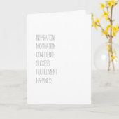 Carte de vœux de forme mentale 4D Fit (Fleur jaune)