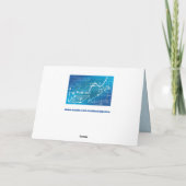 carte de voeux de formule géométrique (Dos)