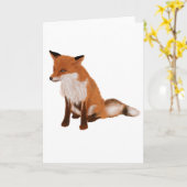 Carte de voeux de Fox (Fleur jaune)