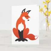 Carte de voeux de Fox (Fleur jaune)