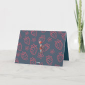 Carte de voeux de fraise lune (Dos)