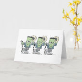 Carte de voeux de Frankies de danse (Fleur jaune)