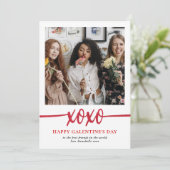 Carte de vœux de Galentines Day XOXO Photo (Debout devant)