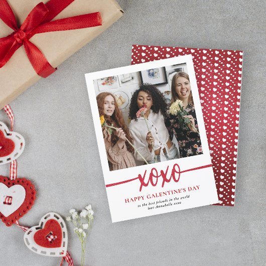 Carte de vœux de Galentines Day XOXO Photo