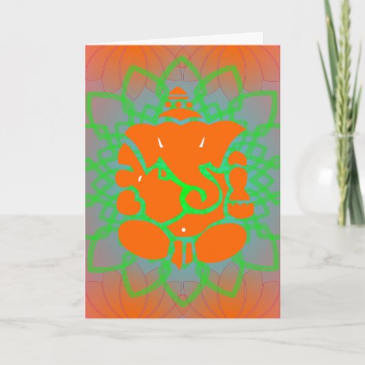 Carte de voeux de Ganesh (Devant)