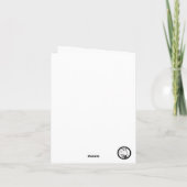 Carte de voeux de gâteau de la Forêt-Noire (Dos)