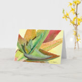 Carte de voeux de gaz par Debra Lee Baldwin (Fleur jaune)