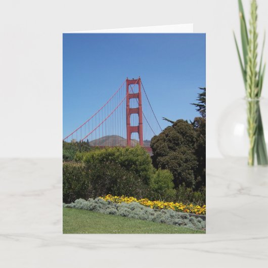 Carte de voeux de golden gate bridge (Devant)