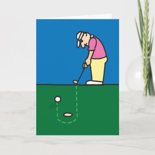 Carte de voeux de golf (Devant)
