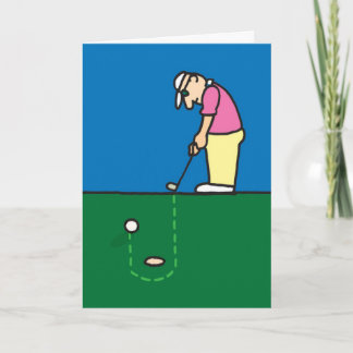 Carte de voeux de golf