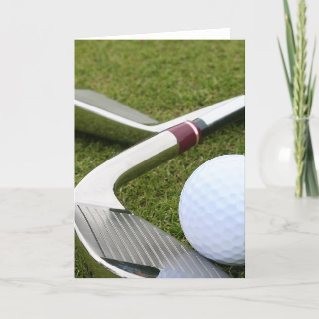 Carte de voeux de golf (Devant)