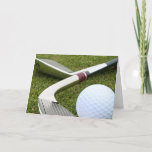 Carte de voeux de golf