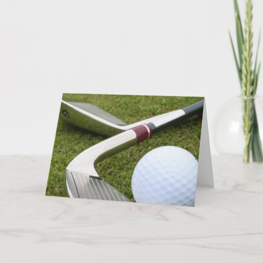 Carte de voeux de golf (Devant)