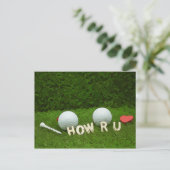 Carte de voeux de golf comment êtes-vous golfeur (Debout devant)