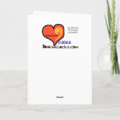 Carte de voeux de golf pour homme de cheveux Brown (Dos)