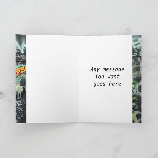 Carte de voeux de graffiti (Intérieur)