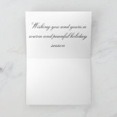 Carte de voeux de grange de vacances (Intérieur)