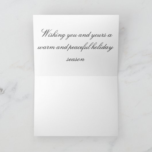 Carte de voeux de grange de vacances (Intérieur)