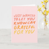 Carte de vœux de gratitude juste parce que par MHN (Fleur jaune)