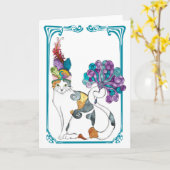 Carte de voeux de Gretel (Fleur jaune)