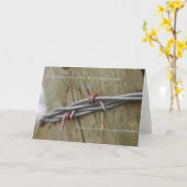 Carte de voeux de grillage de Barb d'expérience (Fleur jaune)