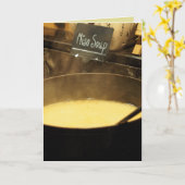 CARTE DE VŒUX DE GUÉRISON SOUPE MISO (Fleur jaune)