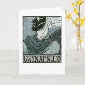 Carte de voeux de Gwyn AP Nudd (Fleur jaune)