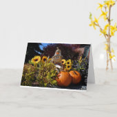 Carte de voeux de Halloween (Fleur jaune)