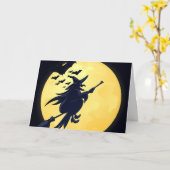 Carte de voeux de Halloween (Fleur jaune)