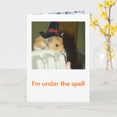 Carte de voeux de Halloween 1 (Fleur jaune)